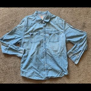 XL Levi Strauss Button Down Jean Shirt
